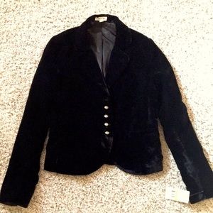 NWT Skylar & Jade Gorgeous Black Velvet Blazer Size S